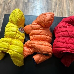 Colorful Puffer Dog Jackets